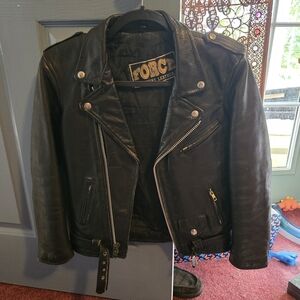 Classic Black Women's Genuine Leather Jacket